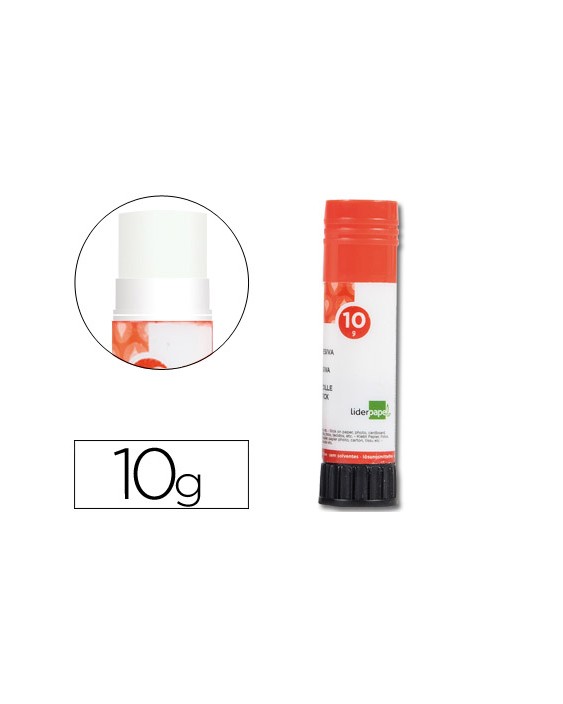 Pegamento liderpapel en barra 10 g unidad