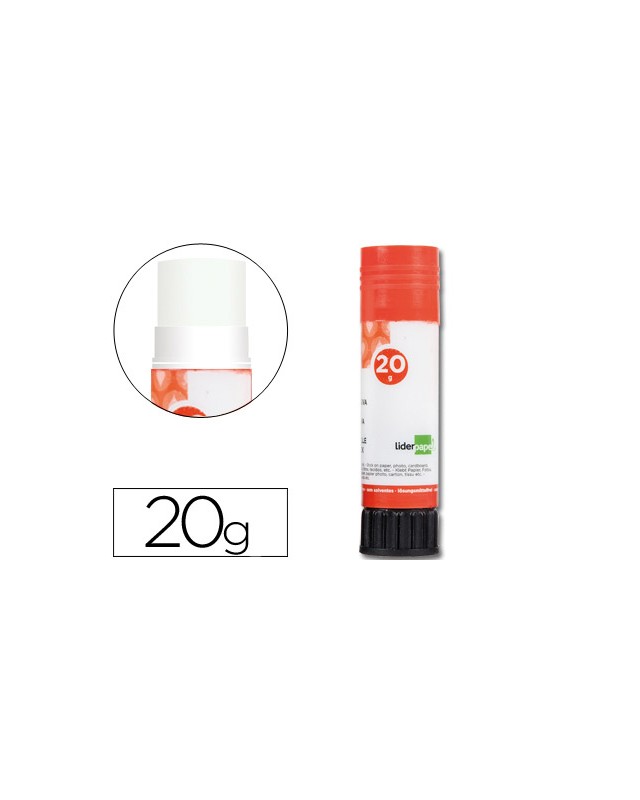 Pegamento liderpapel en barra 20 g unidad