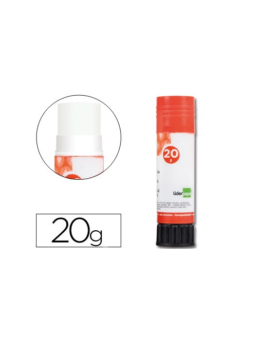 Pegamento liderpapel en barra 20 g unidad