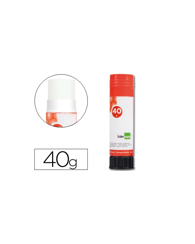 Pegamento liderpapel en barra 40 g unidad