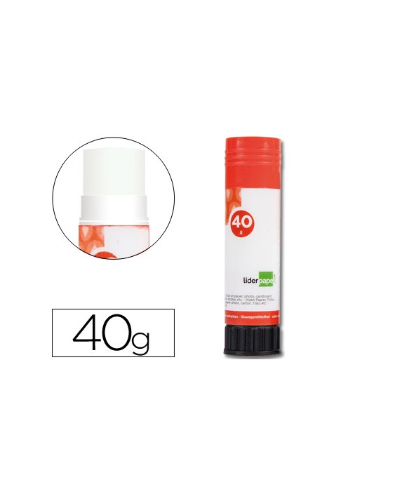 Pegamento liderpapel en barra 40 g unidad