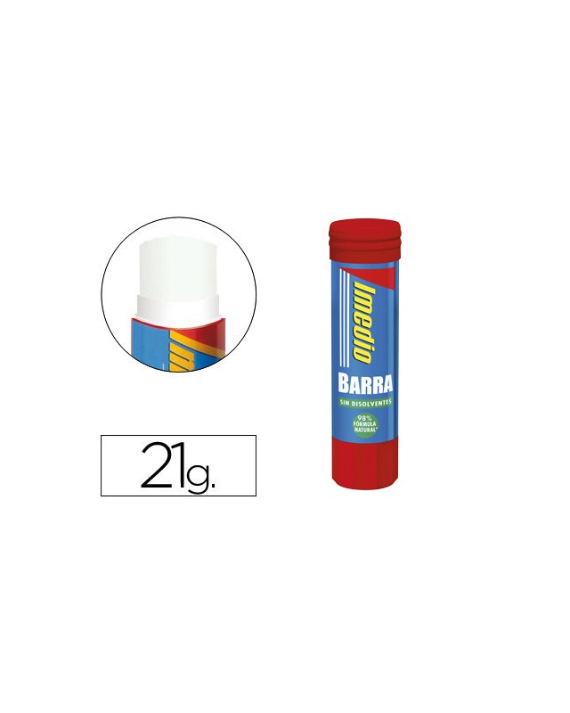 Pegamento imedio en barra 21 g unidad