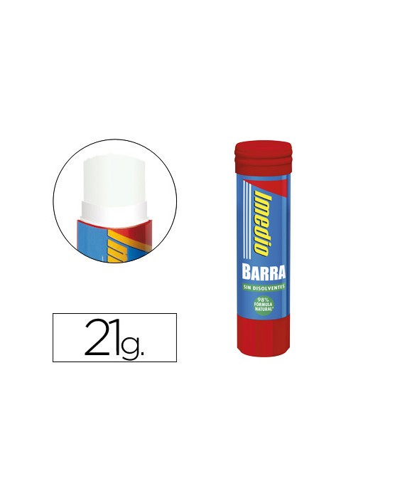 Pegamento imedio en barra 21 g unidad