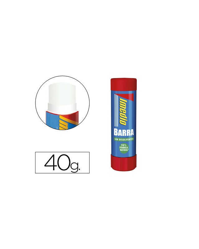 Pegamento imedio en barra 40 g unidad