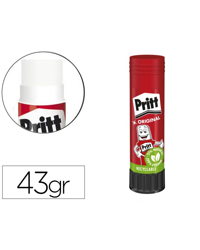 Pegamento pritt en barra 43 g unidad