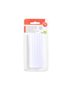 Barra termofusible liderpapel de 7 mm de diametro x 100 mm de alto blister de 12 unidades