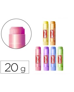 Pegamento en barra instant colores pastel 20 g