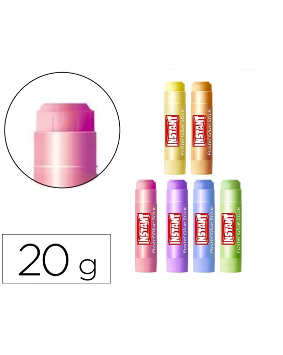 Pegamento en barra instant colores pastel 20 g