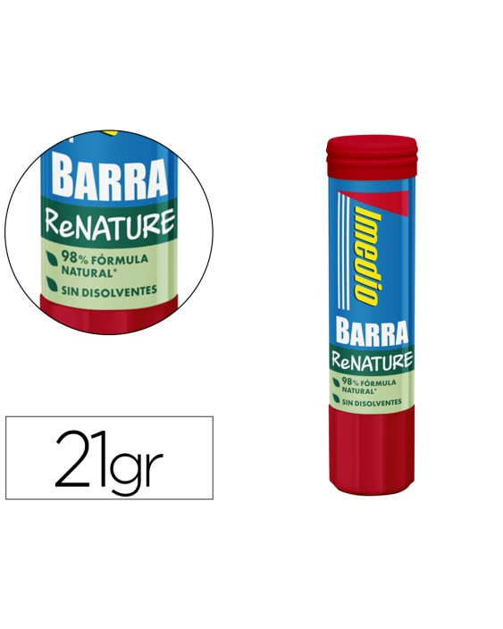 Pegamento imedio en barra renature sin disolventes 21 g
