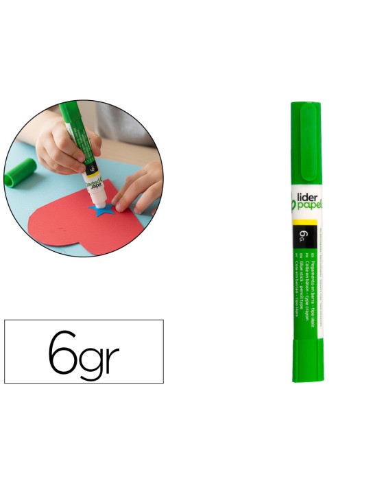 Pegamento liderpapel en barra 6 g boligrafo con clip