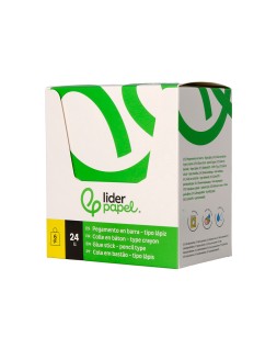Pegamento liderpapel en barra 6 g boligrafo con clip