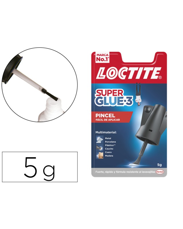 Pegamento loctite 5 g aplicador de pincel adhesivo instantaneo
