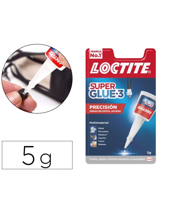 Pegamento loctite 5 g adhesivo instantaneo precision unidad