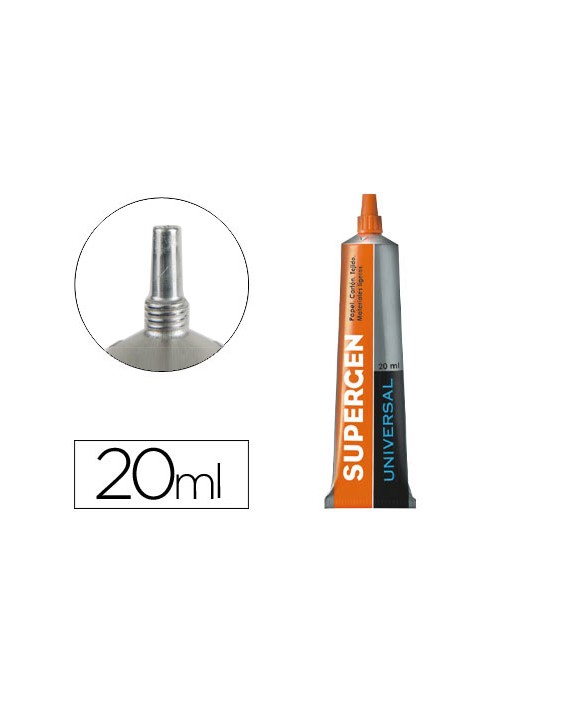 Pegamento supergen universal transparente 20 ml unidad