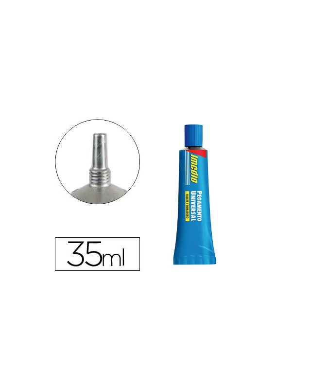 Pegamento imedio universal transparente banda azul 35 ml unidad