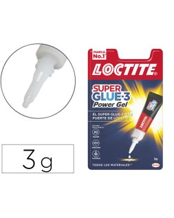 Pegamento loctite power gel 3 g adhesivo instantaneo unidad