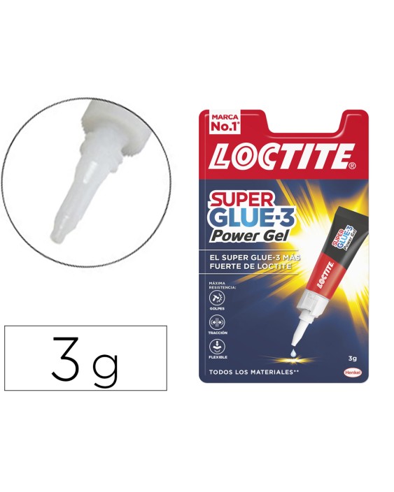 Pegamento loctite power gel 3 g adhesivo instantaneo unidad