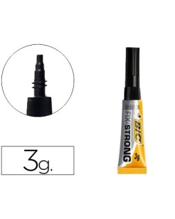 Pegamento bic fix strong 3 g adhesivo extra fuerte