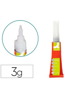 Pegamento q-connect adhesivo instantaneo fuerte 3 g unidad