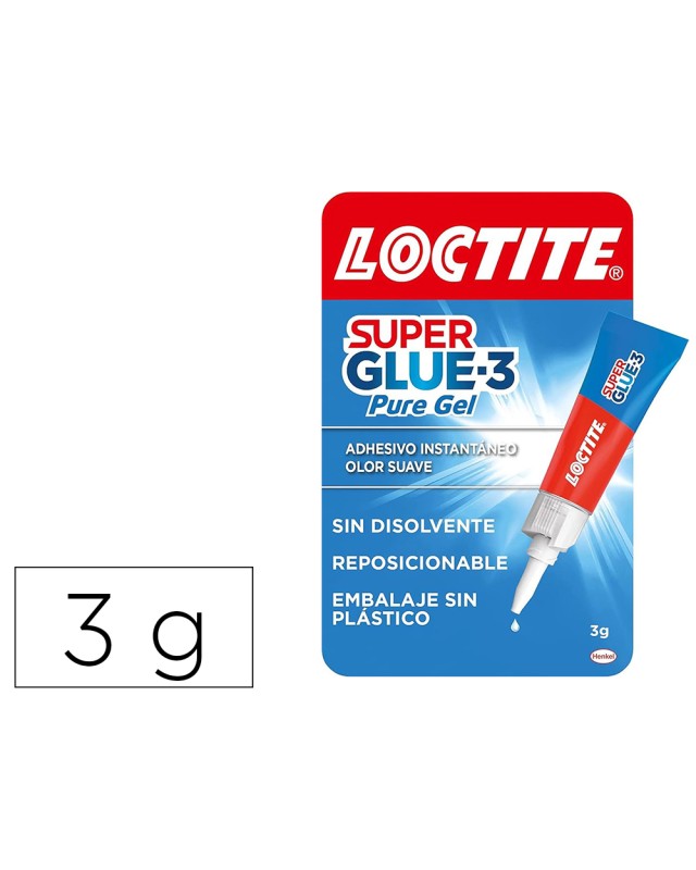 Pegamento loctite 3 g adhesivo instantaneo gel reposicionable