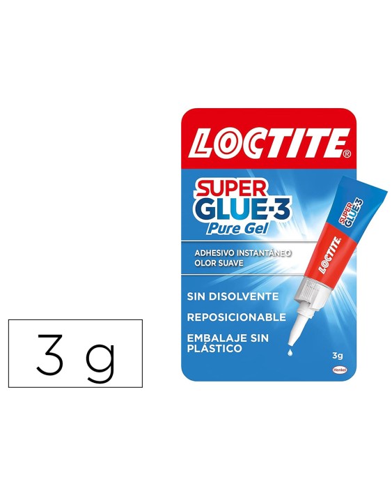 Pegamento loctite 3 g adhesivo instantaneo gel reposicionable