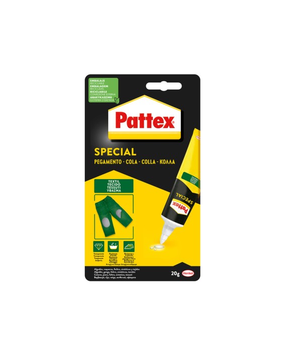 Pegamento pattex especial textil bote de 20 g