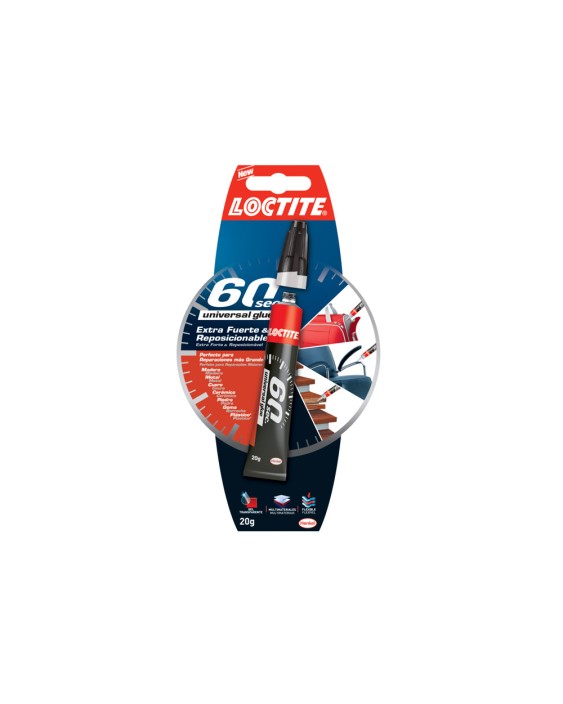 Pegamento loctite universal glue extra fuerte 60 segundos 20 g