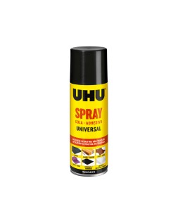 Pegamento uhu spray adhesivo 3 en 1 permanente bote de 200 ml