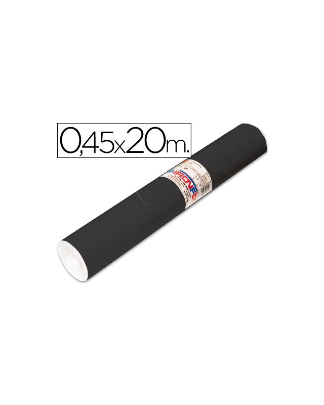 Rollo adhesivo aironfix unicolor negro mate 67004 rollo de 20 m