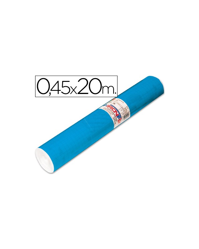 Rollo adhesivo aironfix unicolor azul mate medio 67014 rollo de 20 m