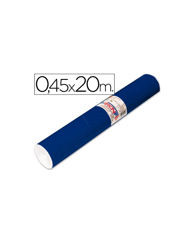 Rollo adhesivo aironfix unicolor azul mate oscuro 67150 rollo de 20 m