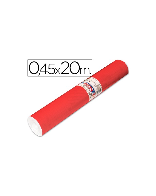 Rollo adhesivo aironfix unicolor rojo mate claro 67151 rollo de 20 m