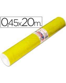 Rollo adhesivo aironfix unicolor amarillo brillo 67007 rollo de 20 m