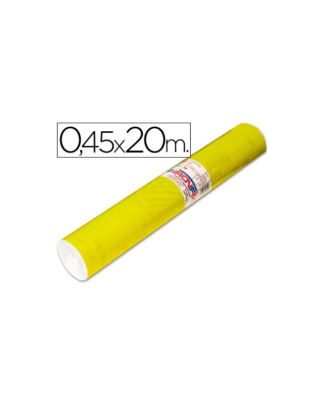 Rollo adhesivo aironfix unicolor amarillo brillo 67007 rollo de 20 m