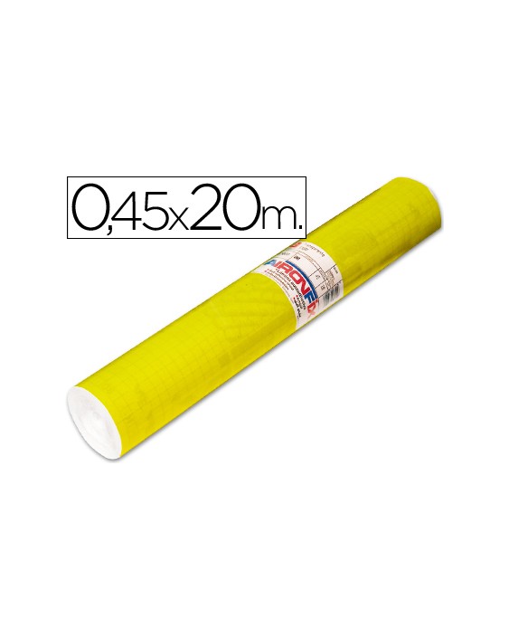 Rollo adhesivo aironfix unicolor amarillo brillo 67007 rollo de 20 m