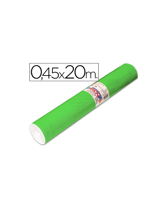 Rollo adhesivo aironfix unicolor verde medio 67005 rollo de 20 m
