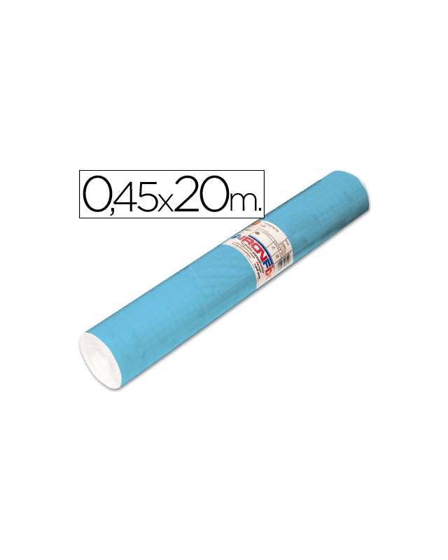 Rollo adhesivo aironfix unicolor azul mate claro 67013 rollo de 20 m
