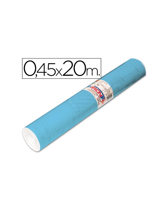 Rollo adhesivo aironfix unicolor azul mate claro 67013 rollo de 20 m
