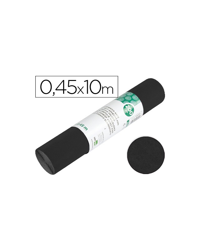 Rollo adhesivo liderpapel especial ante negro rollo de 0,45 x 10 m