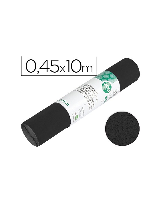 Rollo adhesivo liderpapel especial ante negro rollo de 0,45 x 10 m