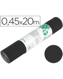 Rollo adhesivo liderpapel unicolor negro mate rollo de 0,45 x 20 m