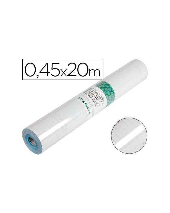 Rollo adhesivo liderpapel transparente rollo de 0,45 x 20 m 100 mc