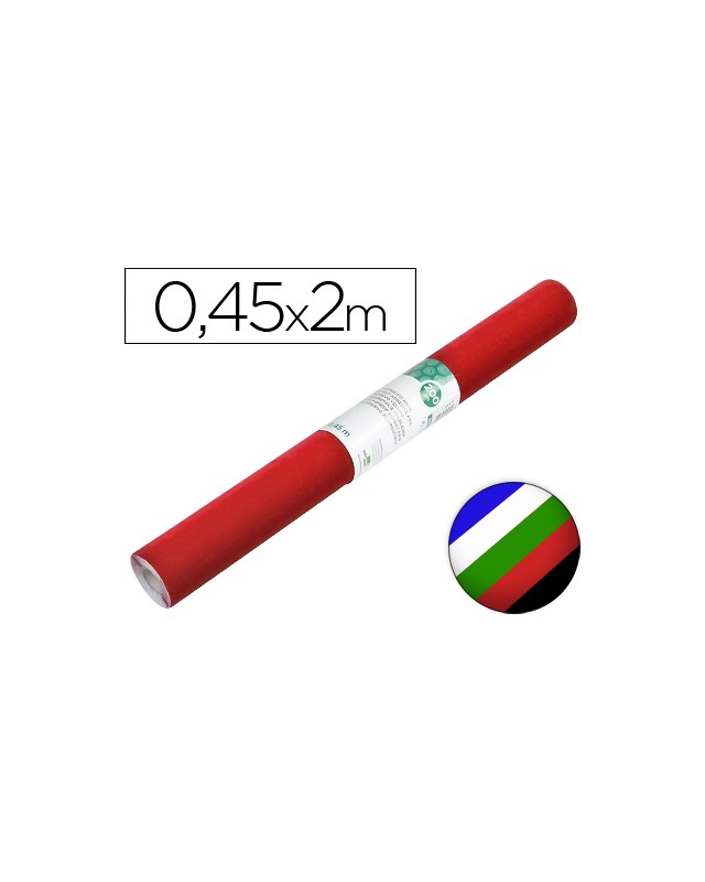 Rollo adhesivo liderpapel unicolor colores surtidos rollo de 0,45 x 2 m