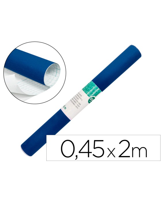 Rollo adhesivo liderpapel unicolor azul brillo rollo de 0,45 x 2 m