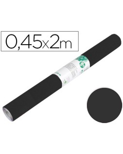 Rollo adhesivo liderpapel unicolor negro mate rollo de 0,45 x 2 m