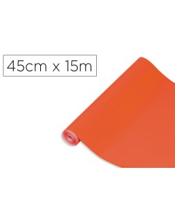 Rollo adhesivo d-c-fix naranja ancho 45 cm largo 15 m