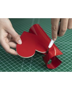 Rollo adhesivo d-c-fix rojo señales ancho 45 cm largo 15 m