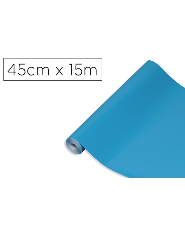 Rollo adhesivo d-c-fix cian ancho 45 cm largo 15 m