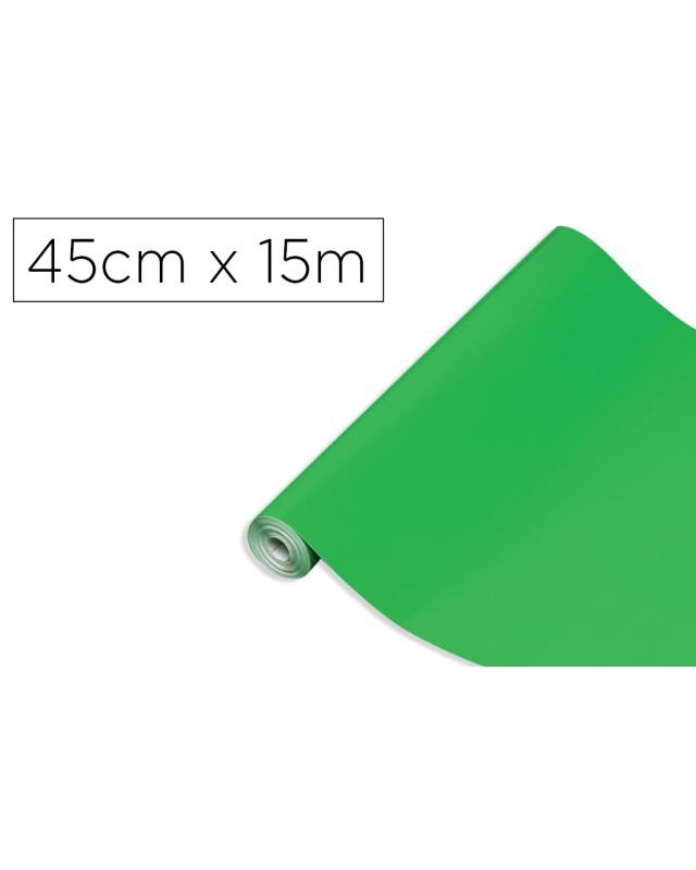 Rollo adhesivo d-c-fix verde ancho 45 cm largo 15 m