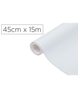 Rollo adhesivo d-c-fix blanco mate ancho 45 cm largo 15 m
